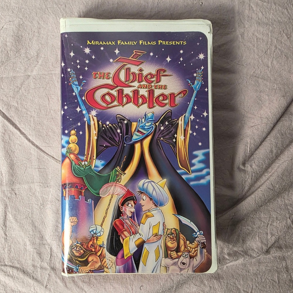VTG Miramax The Thief and the Cobbler VHS Movie Vincent Price Jennifer Beals